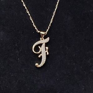 Elegant Gold Initial Pendant Necklace